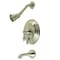 Kingston Brass KB36380ACL Single-Handle Tub and Shower Faucet, Brushed Nickel KB36380ACL - alternate 1